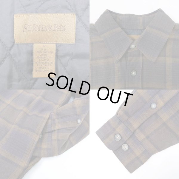 画像3: 90's ST JOHN'S BAY キルティングライナー ネルシャツ (3)