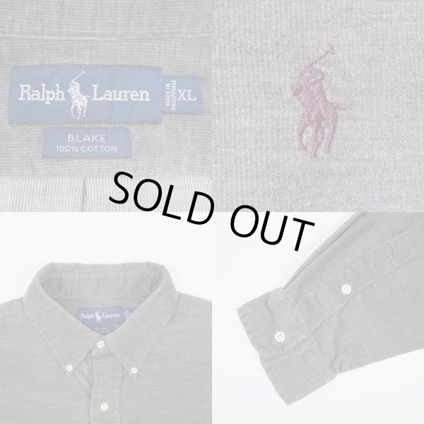 画像3: 90's Polo Ralph Lauren コーデュロイ ボタンダウンシャツ ”BLAKE / GRAY” (3)