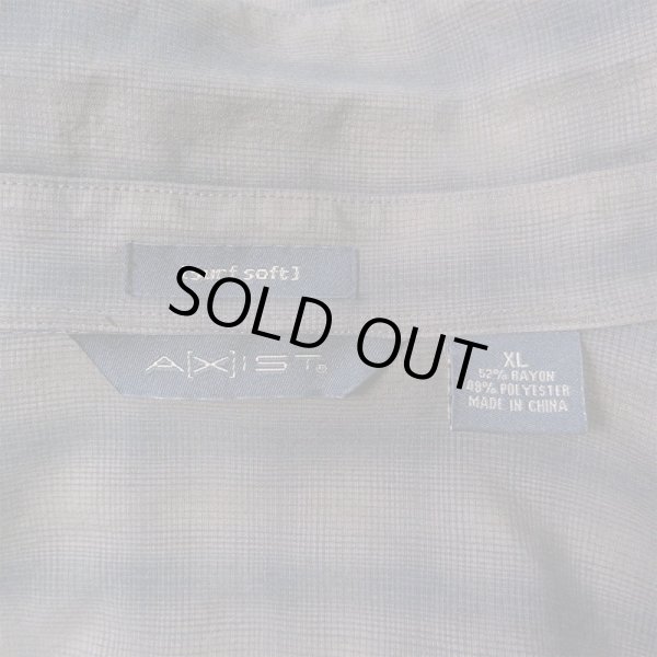 画像2: 90's AXIST オンブレチェック柄 レーヨンシャツ (2)