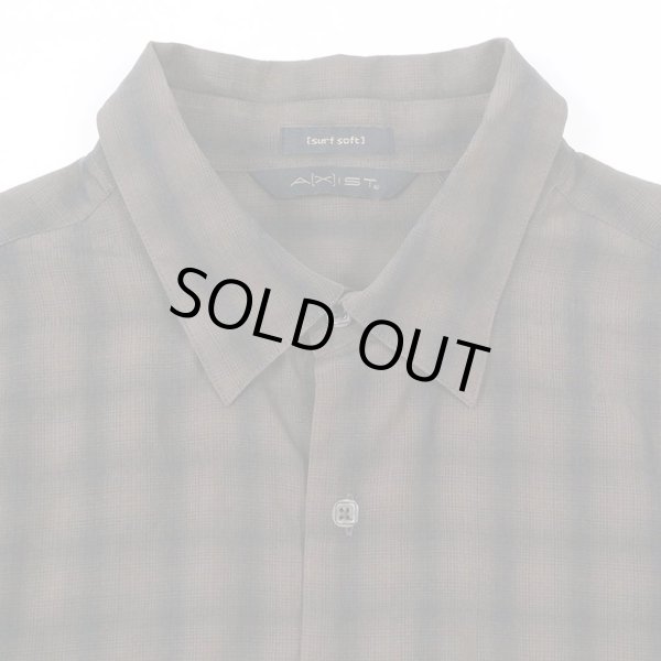 画像3: 90's AXIST オンブレチェック柄 レーヨンシャツ (3)