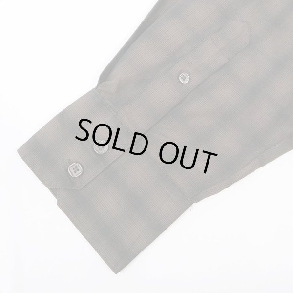 画像4: 90's AXIST オンブレチェック柄 レーヨンシャツ (4)