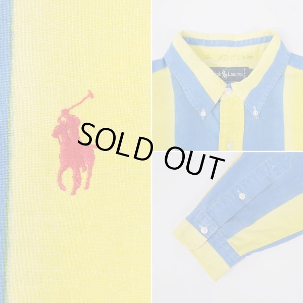 画像3: 90's Polo Ralph Lauren マルチストライプ柄 ボタンダウンシャツ (3)