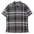 画像1: 90's Polo Ralph Lauren オープンカラーシャツ "CALDWELL / BLACK Plaid" (1)