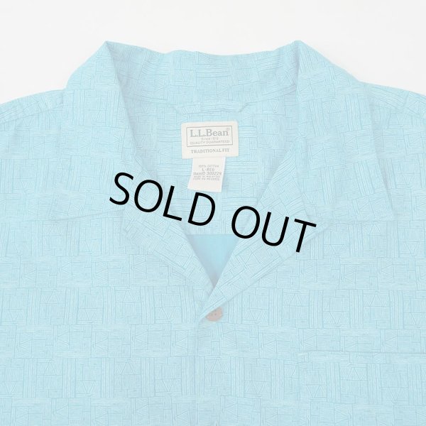 画像3: 00's L.L.Bean S/S 総柄 オープンカラーシャツ (3)