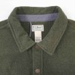 画像3: 00's L.L.Bean アラガッシュフリースオーバーシャツ "OLIVE GREEN" (3)