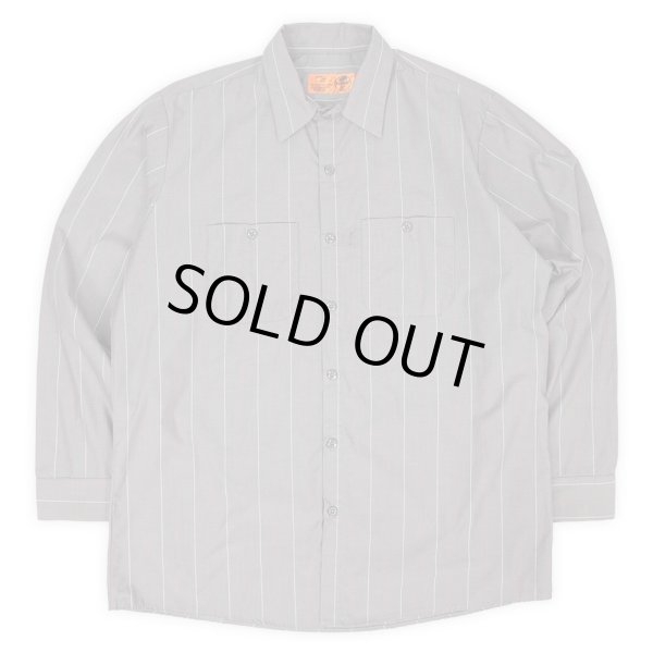 画像1: 00's RED KAP マルチストライプ柄 L/S ワークシャツ (1)