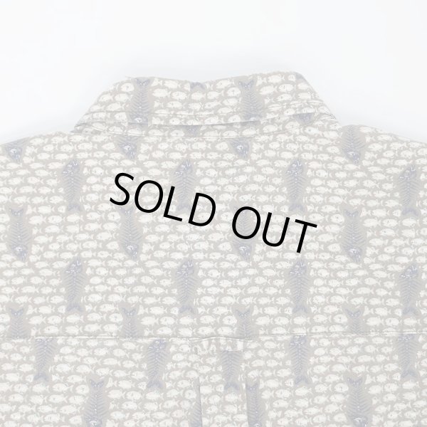 画像5: Late 90's Columbia 総柄 S/S ボタンダウンシャツ (5)