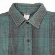 画像3: 90's OSHKOSH ヘビーネルシャツ "Black×Green Ombre Plaid" (3)