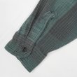 画像4: 90's OSHKOSH ヘビーネルシャツ "Black×Green Ombre Plaid" (4)