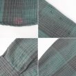 画像5: 90's OSHKOSH ヘビーネルシャツ "Black×Green Ombre Plaid" (5)