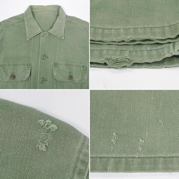 画像3: 60's Local Made コットンサテン ユーティリティーシャツ (3)