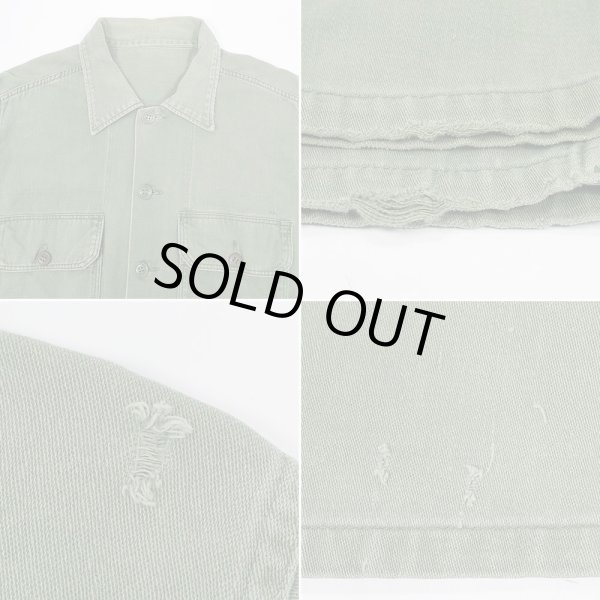 画像3: 60's Local Made コットンサテン ユーティリティーシャツ (3)