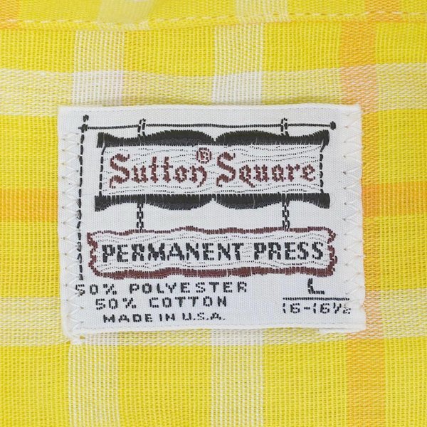画像2: 70's Sutton Square L/S 2WAYカラーシャツ "MADE IN USA" (2)