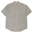 画像1: 00's ARROW S/S ボタンダウンシャツ "Beige Plaid" (1)