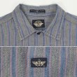 画像3: 90's DOCKERS マルチストライプ柄 レギュラーカラーシャツ "INDIGO" (3)
