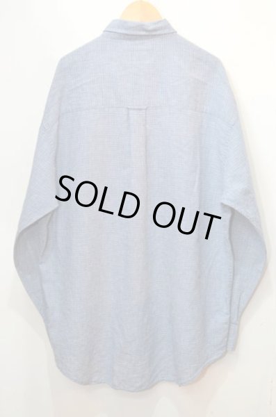 画像2: 90's CHAPS Ralph Lauren コットンリネン ボタンダウンシャツ (2)