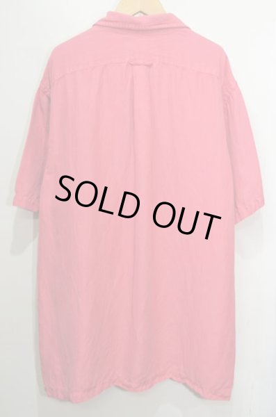 画像2: 90's Polo Ralph Lauren S/S オープンカラーシャツ “HBT織り / LINEN×SILK” (2)