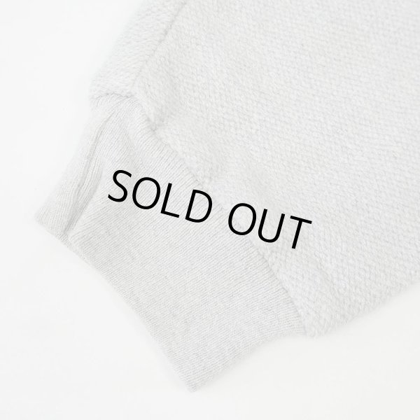 画像4: 90-00's LANDS' END コットンピケ スウェット “GREEN × GRAY” (4)