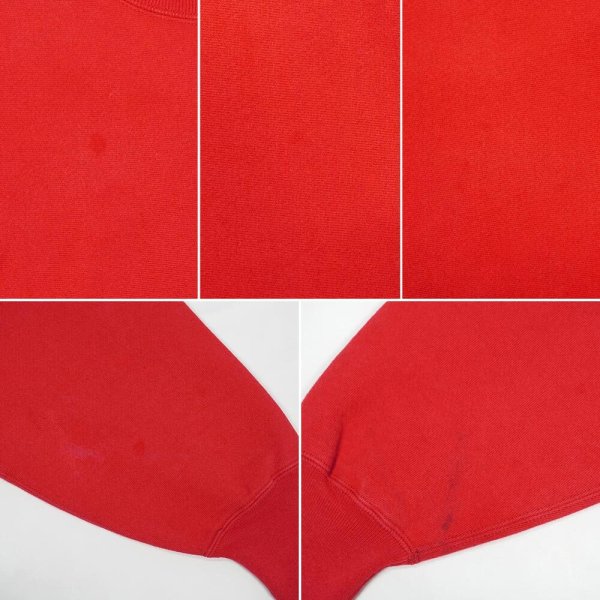 画像4: 90-00's Champion リバースウィーブ スウェット "目無し / RED" (4)