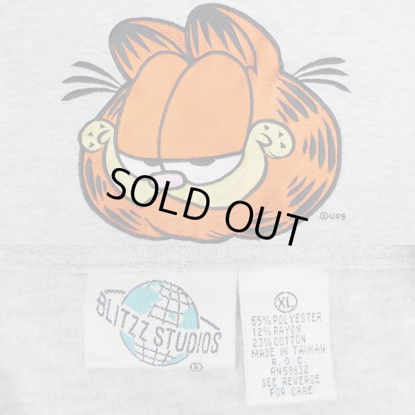 画像3: 90's Garfield embroidery スウェット (3)