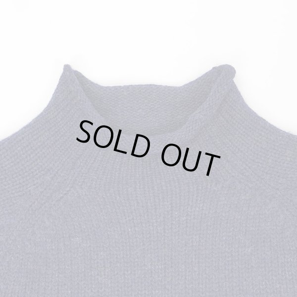 画像3: 00's J.CREW ロールネック ウールニット "NAVY" (3)