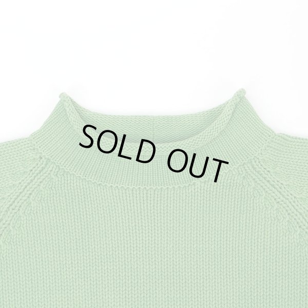 画像3: Early 00's J.CREW ロールネック コットンニット “GREEN” (3)
