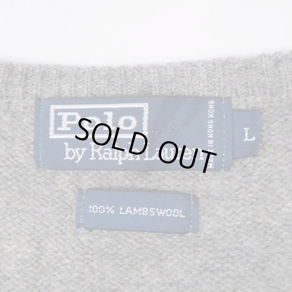 画像2: 00's Polo Ralph Lauren ラムウール ニットベスト (2)