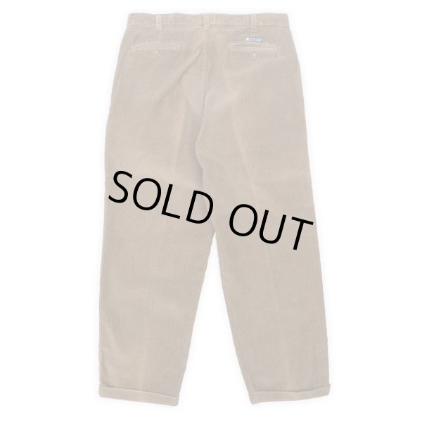 画像2: 90's CHAPS RALPH LAUREN 2タック 太畝コーデュロイトラウザー (2)