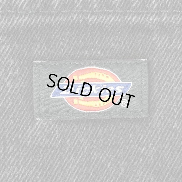 画像3: 00's Dickies ブラックデニムワークパンツ "実寸W36 L30" (3)