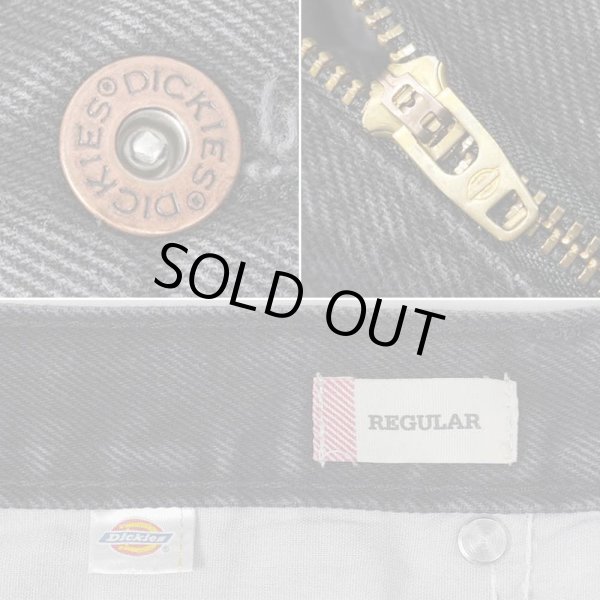 画像4: 00's Dickies ブラックデニムワークパンツ "実寸W36 L30" (4)