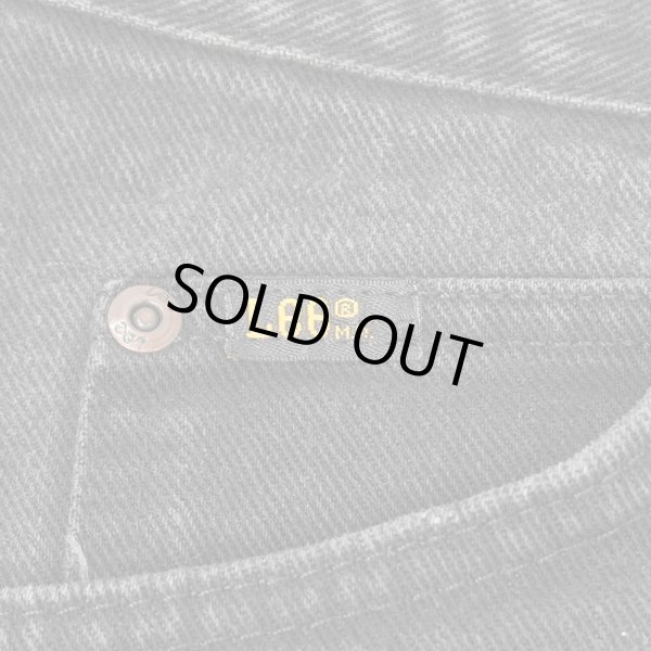 画像4: 90-00's Lee ブラックデニムパンツ "W32 L30相当" (4)