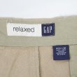 画像3: 00's OLD GAP ノータック リネントラウザー "W34 L30相当" (3)