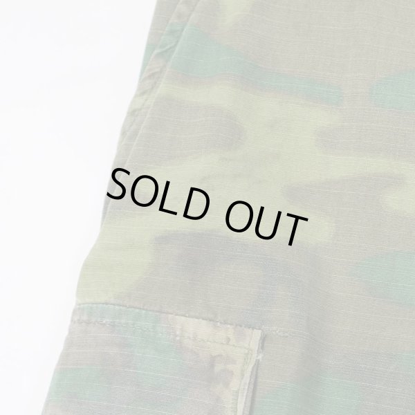 画像5: 60's US.ARMY ミックスリーフカモ柄 ジャングルファティーグパンツ "MEDIUM-SHORT" (5)