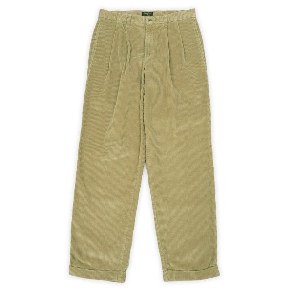 画像1: 90's DOCKERS 2タック 太畝コーデュロイトラウザー "BEIGE / W32 L32" (1)
