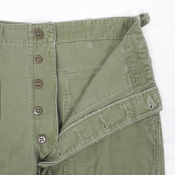 画像4: Early 60's US.ARMY コットンサテン ベイカーパンツ "初期型 / W32 L31相当" (4)