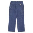 画像2: 00's Carhartt ダブルニー デニムペインターパンツ "W34 L30" (2)