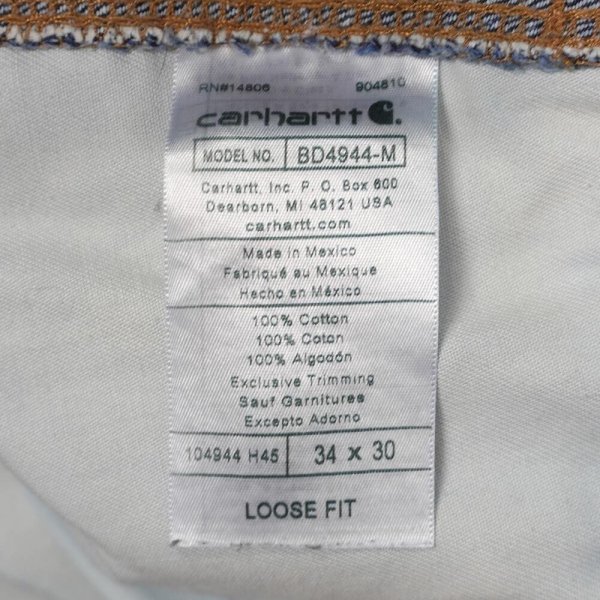 画像3: 00's Carhartt ダブルニー デニムペインターパンツ "W34 L30" (3)