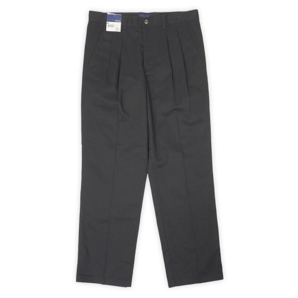 画像1: 00's BASIC EDITIONS 2タック チノトラウザー "DEADSTOCK / BLACK / W32 L30" (1)