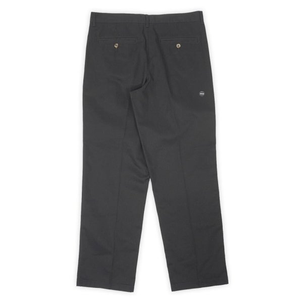 画像2: 00's BASIC EDITIONS 2タック チノトラウザー "DEADSTOCK / BLACK / W32 L30" (2)