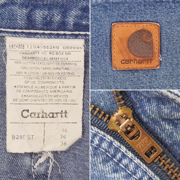 画像3: Early 00's Carhartt デニムペインターショーツ (3)