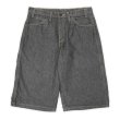 画像1: 00's Dickies 先染めブラックデニム ペインターショーツ "W32" (1)