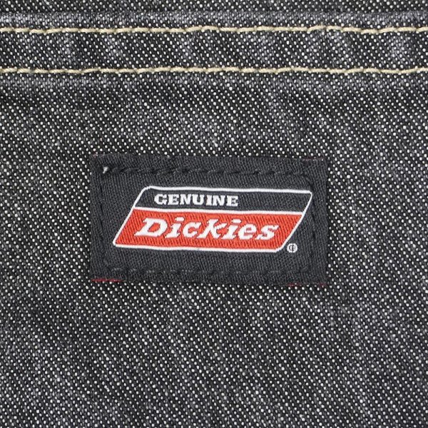 画像3: 00's Dickies 先染めブラックデニム ペインターショーツ "W32" (3)