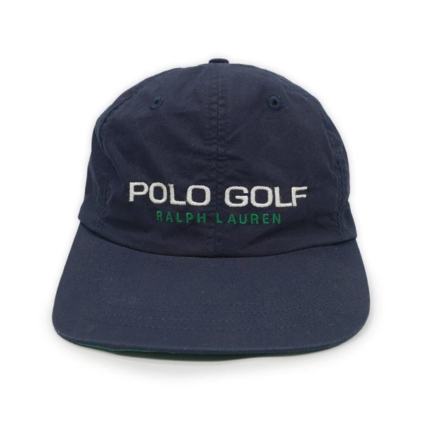 画像2: 90's Polo Ralph Lauren 6パネルキャップ  “POLO GOLF / NAVY” (2)
