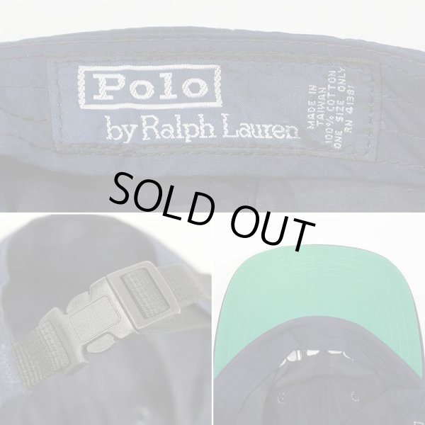 画像4: 90's Polo Ralph Lauren 6パネルキャップ  “POLO GOLF / NAVY” (4)