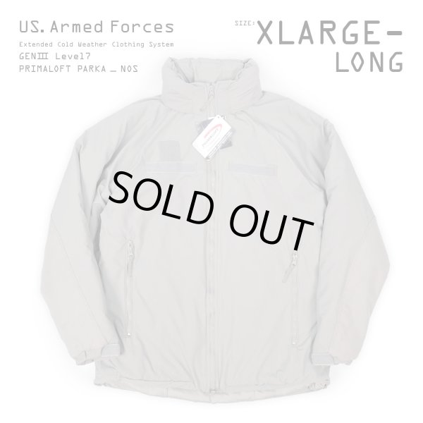 画像1: 【DEADSTOCK / XLARGE-LONG】 US. Armed Forces ECWCS LEVEL7 プリマロフトパーカー (1)