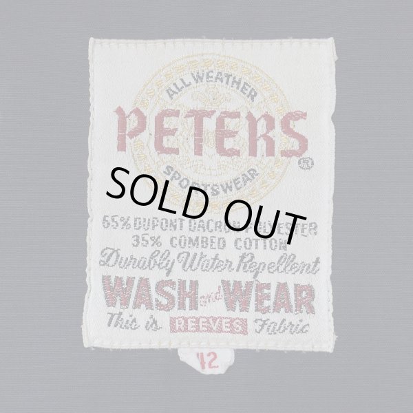 画像2: 60's PETERS ハリントンジャケット "MADE IN USA / NAVY" (2)