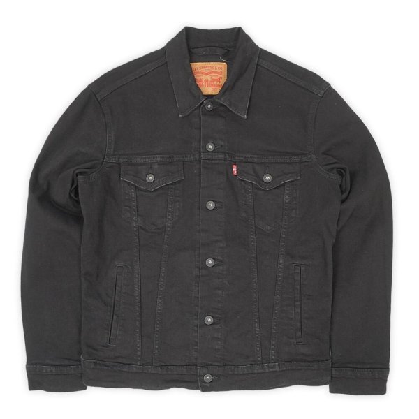画像1: 00's Levi's ブラックデニムジャケット (1)