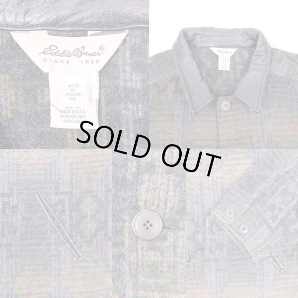 画像3: 90's Eddie Bauer 総柄 ウールジャケット "MADE IN USA" (3)