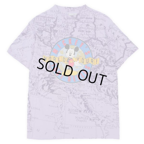 画像1: 90's Mickey Mouse 総柄プリントTシャツ "MADE IN USA" (1)