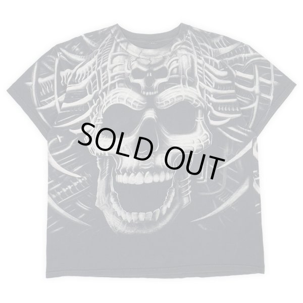 画像2: 00's LIQUID BLUE オールオーバープリントTシャツ "SKULL" (2)